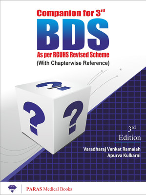 Companion for 3rd BDS, As per RGUHS Revised Scheme (With Chapterwise Reference)(English, Paperback, Varadharaj Venkat Ramaiah)