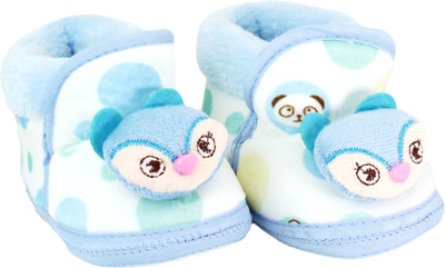 

Neska Moda Cat 0 To 12 Month Baby Booties(Toe to Heel Length - 12 cm Blue)