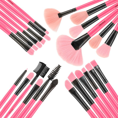 

Foolzy 24 Professional Makeup Brush Set with Travel Case(Pack of 24)