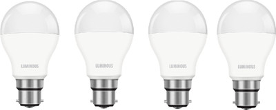 LUMINOUS 9 W Round B22 D LED Bulb(White, Pack of 4)