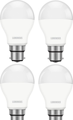 LUMINOUS 15 W Round B22 D LED Bulb(White, Pack of 4)