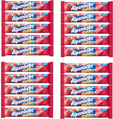 

Alpenliebe Gold Strawberry Flavor Candy Stick (Pack of 20) Strawberry Candy(Pack of 20)