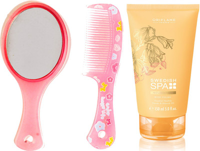 

Oriflame Sweden SWEDISH SPA Nourishing Body Polish 150ml (30837) With Mirror Comb Set(Set of 3)