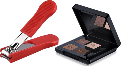 

Oriflame Sweden Giordani Gold Eye Shadow Quad 5.2g (Divine Brown - 32076) Wth Nail Cutter(Set of 2)