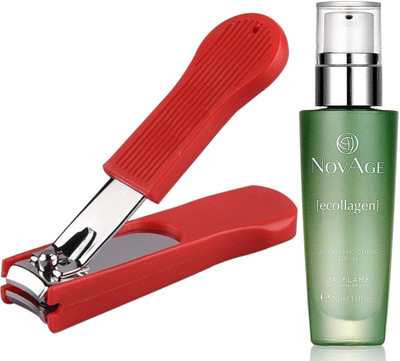 

Oriflame Sweden NovAge Ecollagen Wrinkle Smoothing Serum 30ml (31547) With Nail Cutter(Set of 2)