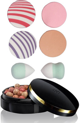 

Oriflame Sweden Giordani Gold Bronzing Pearls 25g (Natural Peach - 32083) Wth Puff Sponge(Set of 7)