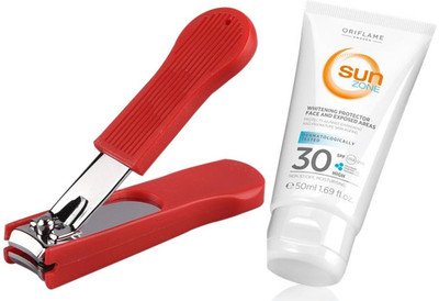 

Oriflame Sweden SUN Zone Whitening UVA/UVB Lotion SPF 30 (50ml) 30322 With Nail Cutter(Set of 2)