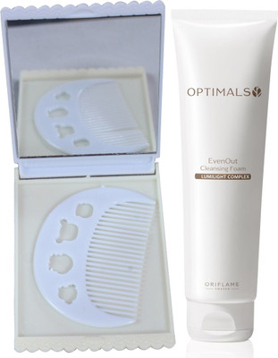 

Oriflame Sweden Optimals Even Out Foaming Cleanser 150ml (33224) With Comb Mirror Set(Set of 3)