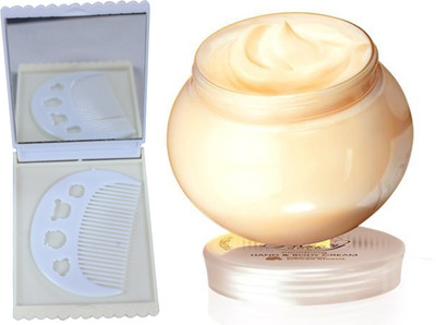 

Oriflame Sweden Milk & Honey Gold nourishing Hand & Body Cream 250ml (31602) With Comb Mirror Set(Set of 3)
