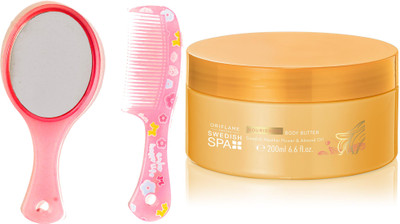 

Oriflame Sweden BODY CARE Nourishing Body Butter 200ml (30838) With Mirror Comb Set(Set of 3)