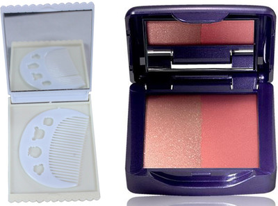 

Oriflame Sweden The ONE IlluSkin Blush 4g (Shimmer Rose - 30978) With Mirror Comb Set(Set of 3)