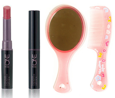 

Oriflame Sweden The ONE Colour Unlimited Lipstick 1.7g (Always Cranberry - 30572) With Comb Mirror(Set of 3)