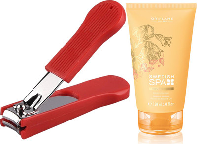 

Oriflame Sweden SWEDISH SPA Nourishing Body Polish 150ml (30837) With Nail Cutter(Set of 2)