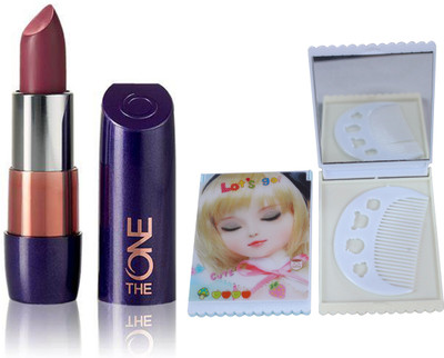 

Oriflame Sweden The ONE 5-in-1 Colour Stylist Lipstick 4g (RefinedMauve - 30681) With Mirror Comb(Set of 3)