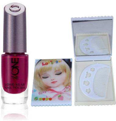 

Oriflame Sweden The ONE Long Wear Polish (Ruby Rouge - 30531) With Mirror Comb(Set of 3)