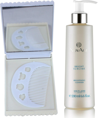 

Oriflame Sweden NovAge Bright Sublime Brightening Cleanser 200ml (32656) With Comb Mirror Set(Set of 3)