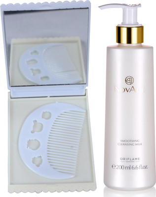 

Oriflame Sweden NovAge Smoothing Cleansing Milk 200ml (32597) With Comb Mirror Set(Set of 3)