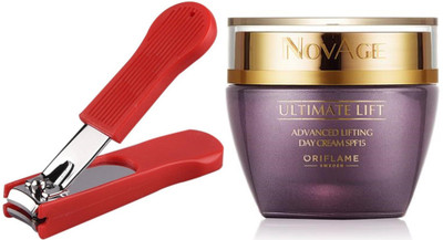 

Oriflame Sweden NovAge Ultimate Lift Advanced Lifting Day Cream SPF15 50ml (31540) With Nail Cutter(Set of 2)