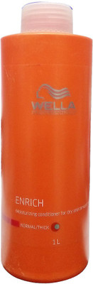 

Wella Enrich Mositurizing Conditioner For Dry and Damage Hair Normal / Thick(1000 ml)
