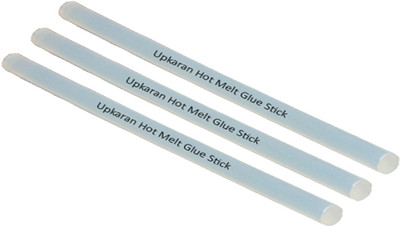 

Upkaran Translucent 11mm Big Hot Melt Glue Sticks (Bunch of 3) for Adhesive Purpose - 3 g