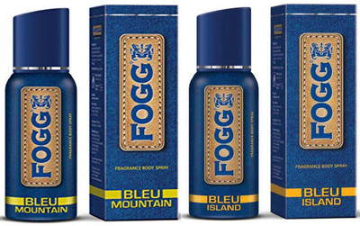 

Fogg BLEU MOUNTAIN FRAGRANT BODY SPRAY 120 ML + BLEU ISLAND FRAGRANT BODY SPRAY 120 ML Body Spray - For Men & Women(120 ml, Pack of 2)
