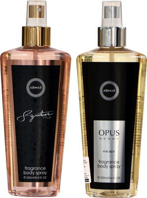 

Armaf SIGNATUE AND OPUS Body Spray - For Men(500 ml, Pack of 2)