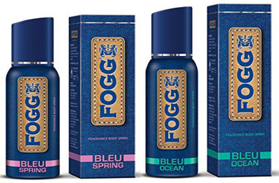 

Fogg BLEU SPRING FRAGRANCE BODY SPRAY 120 ML + BLEU OCEAN FRAGRANCE BODY SPRAY 120 ML Body Spray - For Men & Women(120 ml, Pack of 2)