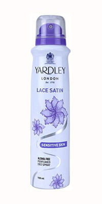 

Yardley Sensitive Skin Lace Body Spray - For Women(150 ml)