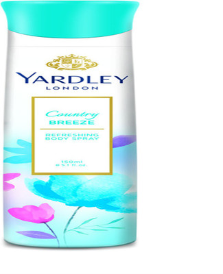 

YARDLEY COUNTRY BREEZE DEODORANT SPRAY (PACK OF 2) Body Spray - For Women(300 ml, Pack of 2)