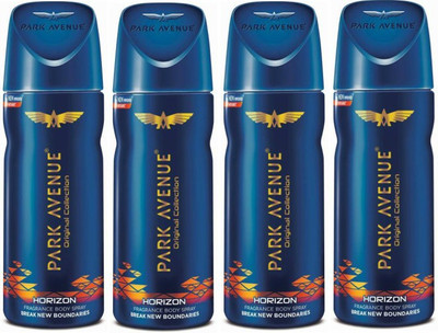 

Park Avenue Horizon Deodorant Combo Pack of 4 Deodorant Spray - For Men(520 ml, Pack of 4)