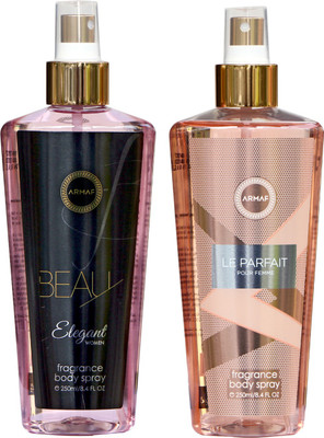 

Armaf BEAU ELEGANT AND LA PARFAIT Body Spray - For Women(500 ml, Pack of 2)