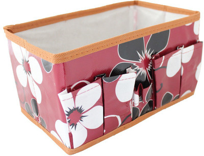 

Krauss 1 Compartments Non woven synthetic material Cosmetic/ Stationary Desk Organiser(Brown)