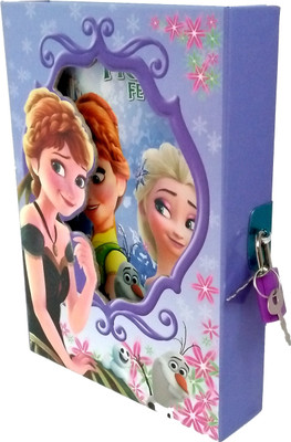 

TECHNOCHITRA Regular Diary(FROZEN DESIGN SECRET PERSONAL LOCK DAIRY MEDIUM SIZE, Purple)