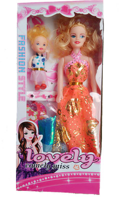 

PRESENTSALE charm girl with lovely baby doll(Multicolor)