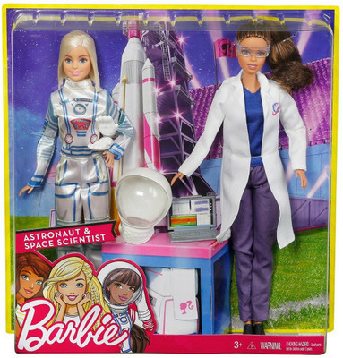 

Barbie Astronaut and Space Scientist Dolls(Multicolor)