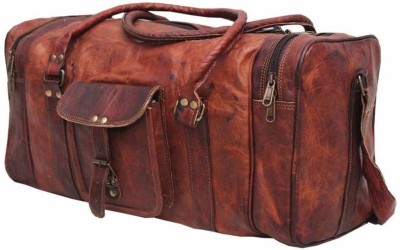 

The Leather Bags House (Expandable) SEBDB2 Travel Duffel Bag(Brown)