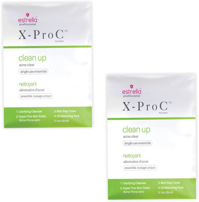 

Estrella X-Pro Clean Up Acne Clear Kit(Pack of 2) 20 g(Set of 2)