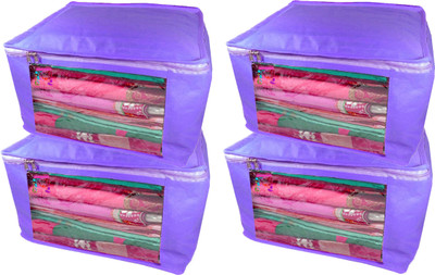 

Atorakushon new and modern stylish dresses covers Non Woven Saree wardrobe orgniser, cover / Wedding Gift, Regular Clothes Bag, Vanity pouch, Set Of 4 (Blue) at big Non woven saree 4pcs blue(Blue)