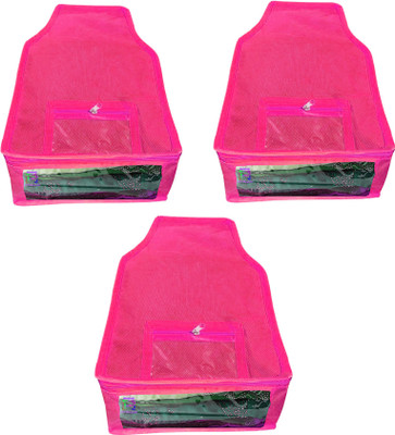

Atorakushon new and modern stylish dresses covers Non Woven, Blouse , Saree Lahenga cover / Wedding Gift, wardrobe orgniser\Regular Clothes Bag, Vanity pouch Pack Of 3 (Pink) at 3 pcs Blouse Cover Non woven pink(Pink)