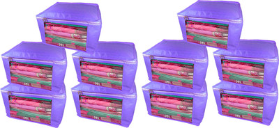 

Atorakushon new and modern stylish dresses covers Non Woven Saree wardrobe orgniser, cover / Wedding Gift, Regular Clothes Bag, Vanity pouch, Set Of 10 (Blue) at big Non woven saree 10pcs blue(Blue)
