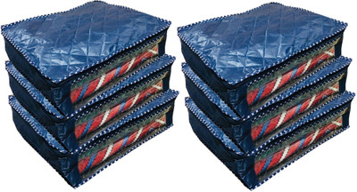 

Kuber Industries Designer Saree Cover,Salwar Suit Cover,Garment Cover,Wardrobe Organiser,Regular Cloth Bag Set Of 6 Pcs (Blue Rexine Waterproof Material) PARACHUTEB12(Blue)