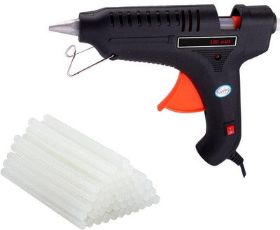 

OKASTA | 100 Watt | HIGH QUALITY |Leak Proof|With 8 STICK Heavy Hot Melt Glue Gun (Multi Color ) For Quick Repairs, Paper & Cloth High-Tech Professional Electronic Standard Temperature Corded Glue Gun(11 mm)