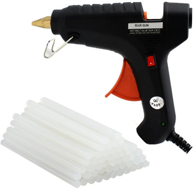 

OKASTA | 60 Watt | HIGH QUALITY |Leak Proof|With 10 STICK Heavy Hot Melt Glue Gun (Multi Color ) For Quick Repairs, Paper & Cloth High-Tech Professional Electronic Standard Temperature Corded Glue Gun(11 mm)