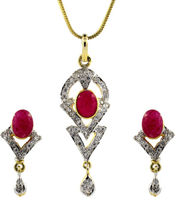 Be You Brass Rhodium Multicolor Jewellery Set(Pack of 1)