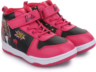 

Barbie Girls Velcro Walking Shoes(Pink, Pink/ black