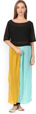 Libas Solid Women's Straight Kurta(Multicolor) available at flipkart for Rs.387