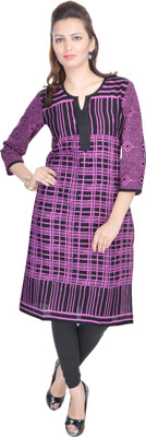 

Porcupine Casual Printed Women's Kurti(Purple