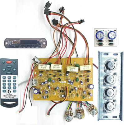 

Tech And Trade 250W DIY 2n3055 TRANSISTOR based STEREO AUDIO AMPLIFIER BOARD BLUETOOTH MODULE CARD 24V DC DUAL SUPPLY DIODE BRIDGE KIT (BETTER THAN 4440 IC )(Multicolor)
