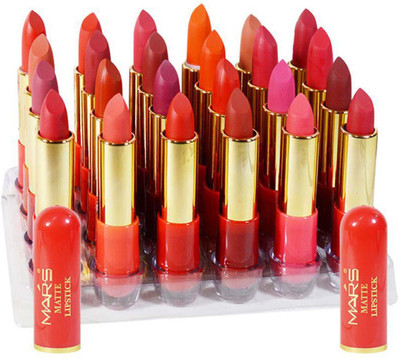 

Mars Perfect Matte Lipsticks Set of 24(Matte Mix, 72 g)