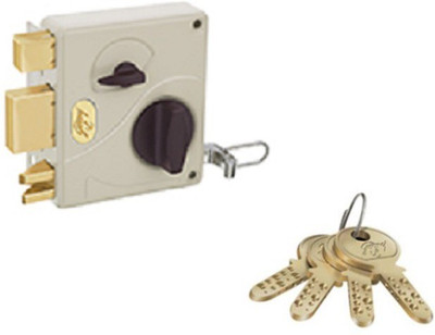 

Godrej ultra tribolt 1ck beige brown (inside opening) Lock(White)
